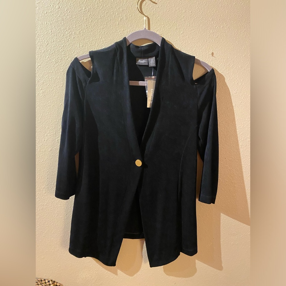 NWT Chicos travelers collection cut out jacket